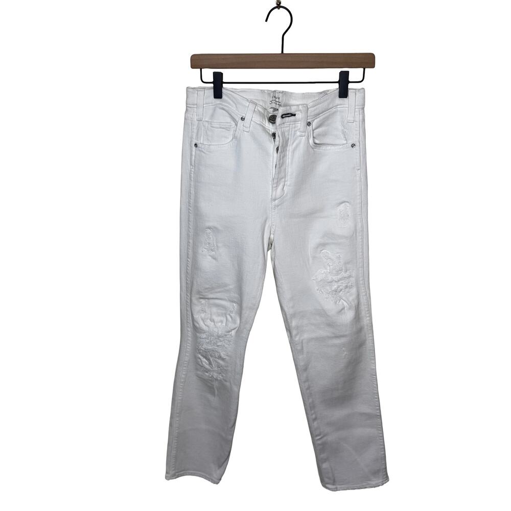 McGUIRE Distressed Skinny Jean White Style 186B Size 28